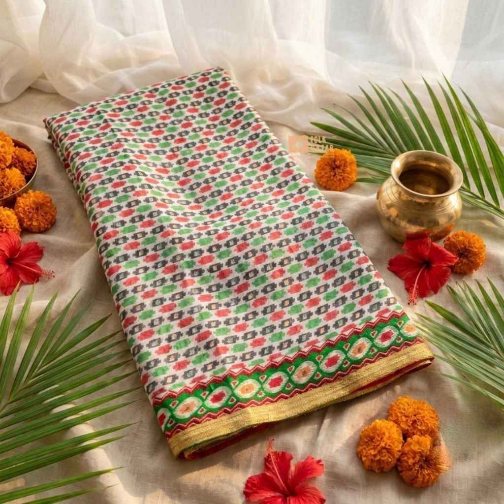 Dhaka Saree with Blouse Peice